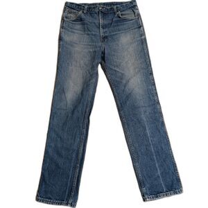 VTG Sears Roebuck Jeans 36x34 (Fits 34x33) Made in USA 100% Cotton Faded Cowboy